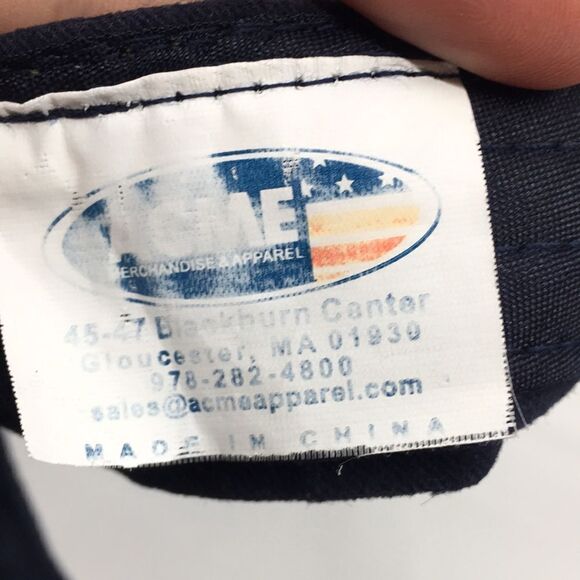 Vintage Miller Light Navy Visor Hat 100% Cotton with Velcro Backstrap - Picture 8 of 12